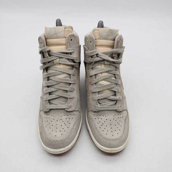 Nike Dunk Sky Hi Hidden Wedge Heel Women's Size 6.5 Sneakers Pale Gray Sail - Picture 2 of 9